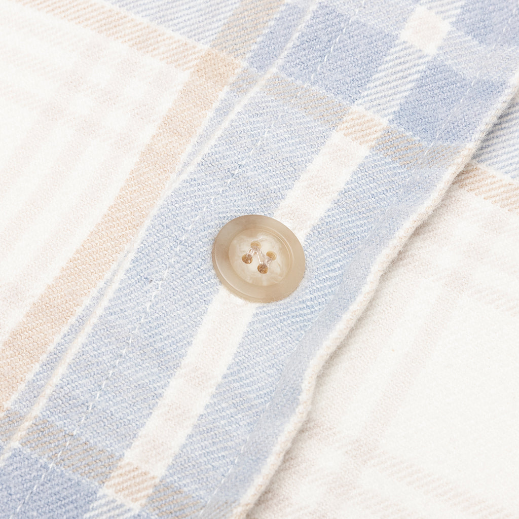Hemi Oversized Shirt - Ivory/Blue