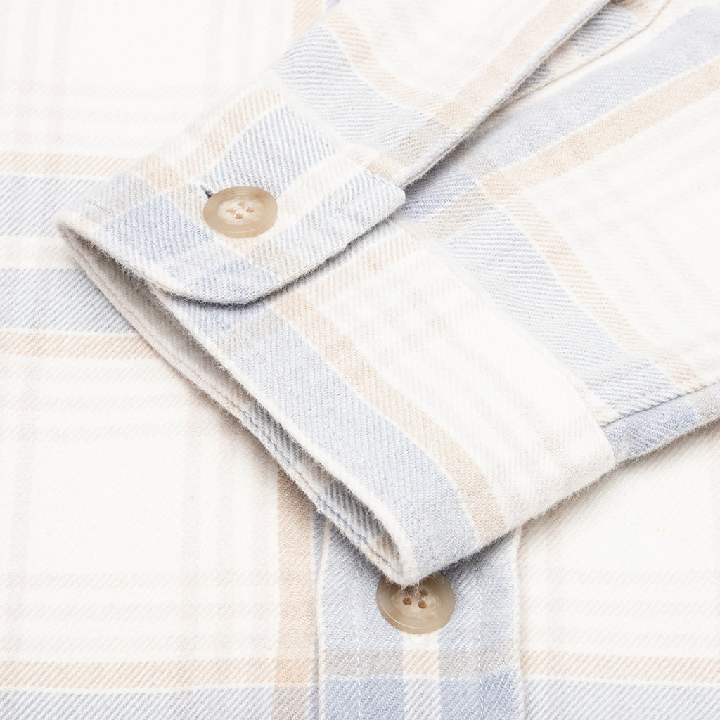 Hemi Oversized Shirt - Ivory/Blue