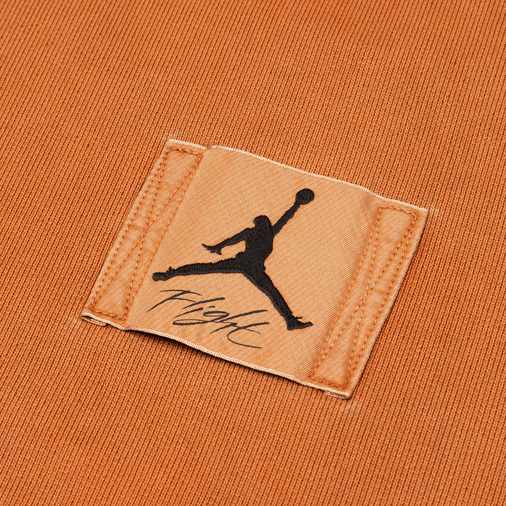 Flight Heritage Washed Fleece Pullover Hoodie - Dark Russet