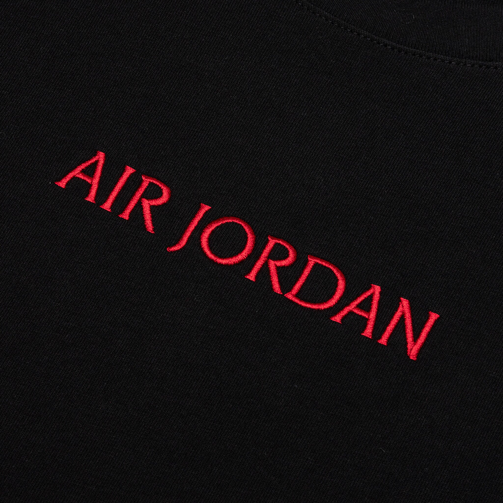 Heavyweight Structured T-Shirt - Black/Gym Red