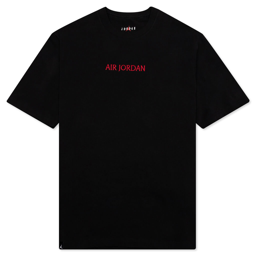 Heavyweight Structured T-Shirt - Black/Gym Red