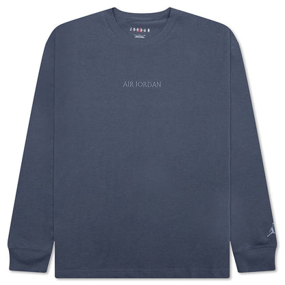 Wordmark Long-Sleeve T-Shirt - Diffused Blue