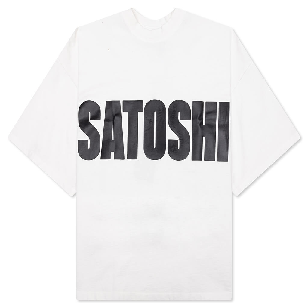 Jumbo Font Oversized Tee - White