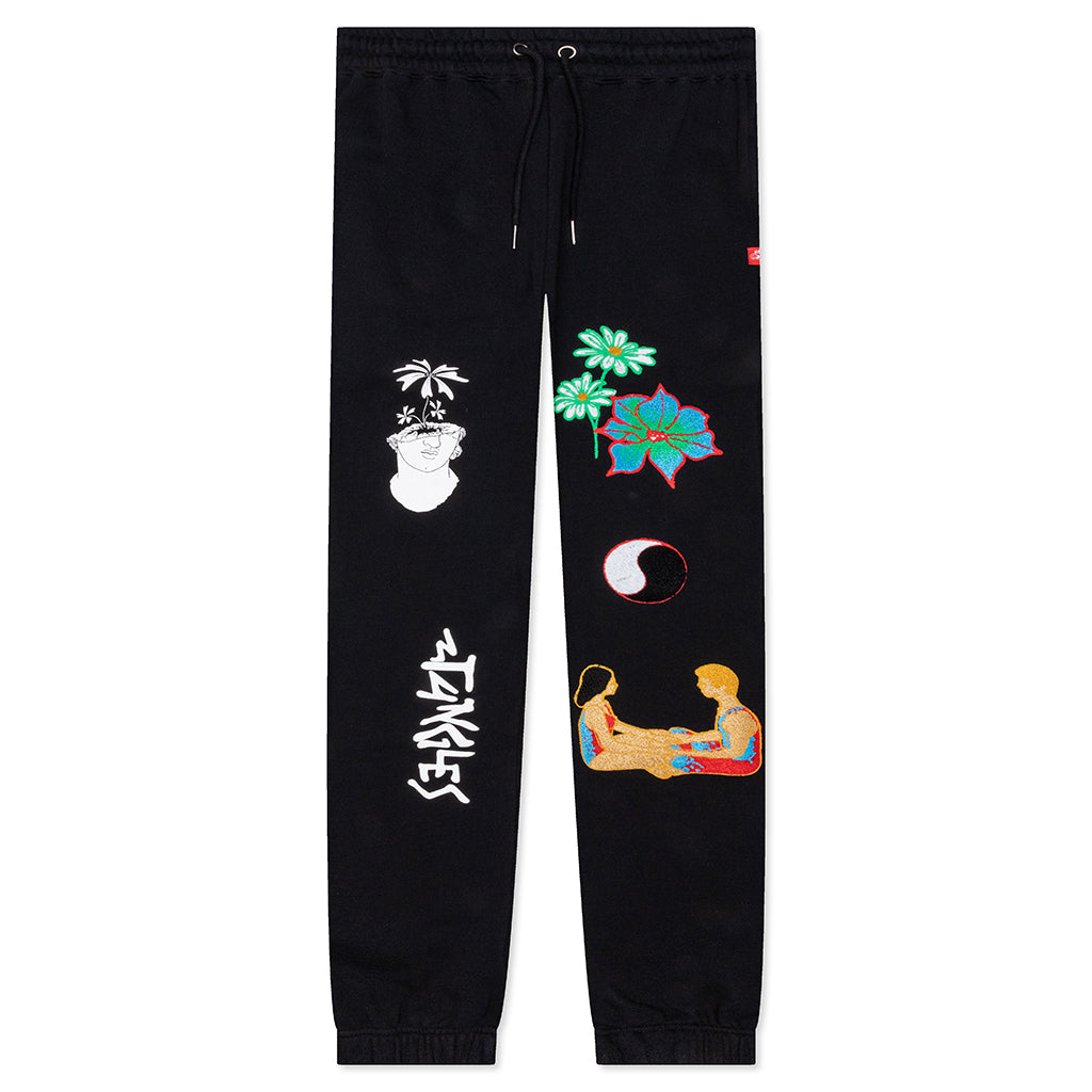 Connection Chenille Trackpant - Black