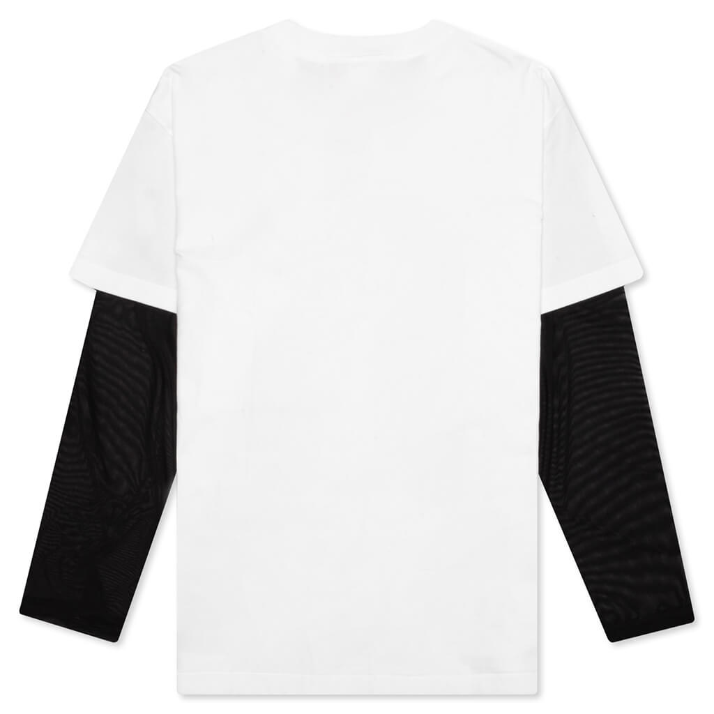 Eagle Mesh Sleeve Tee - White/Black