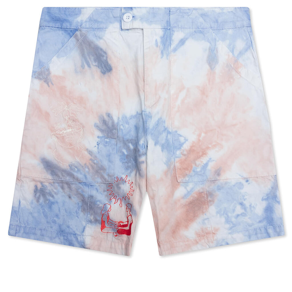 Growth Connection Change Minimal Tie Dye Work Shorts - Multi