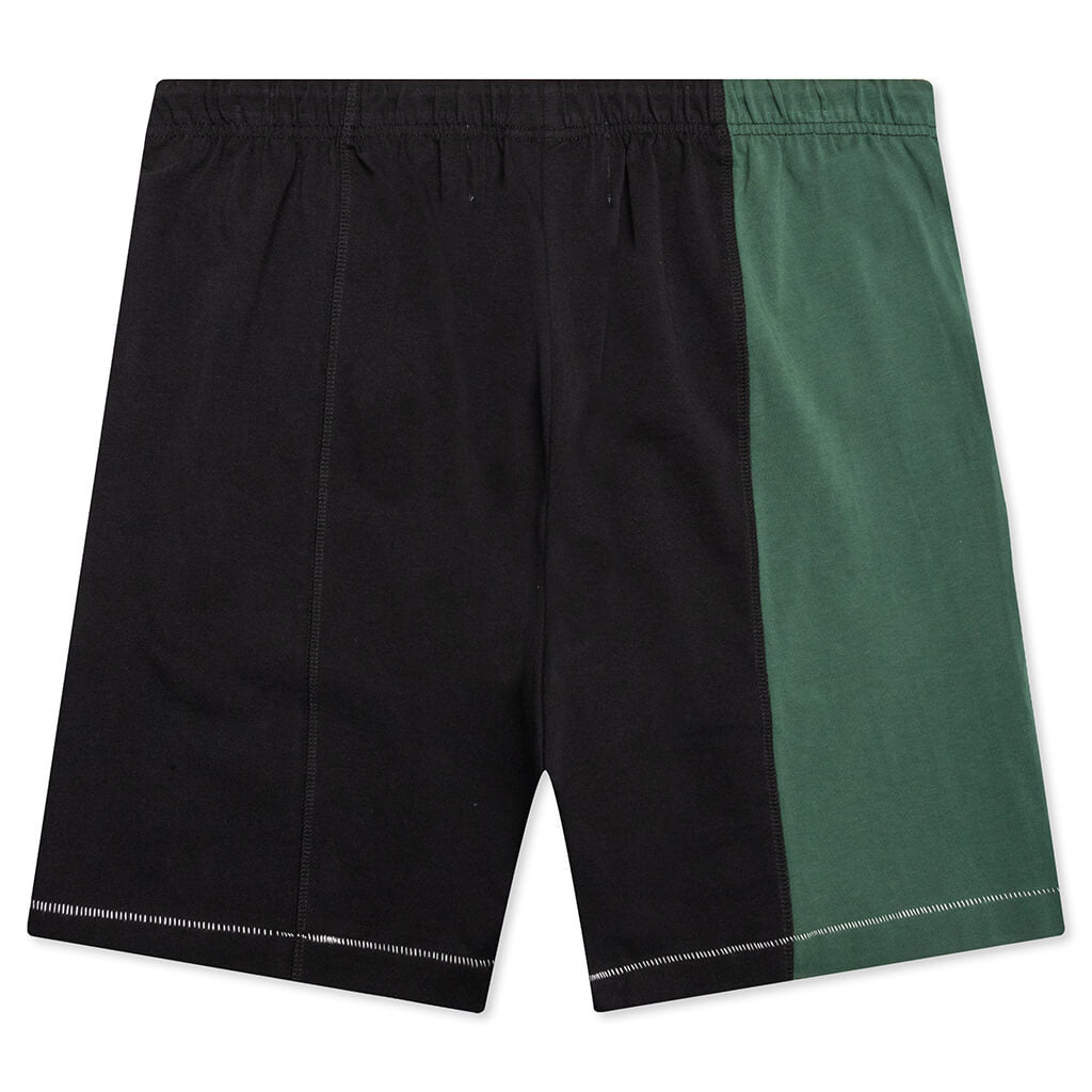 Television Split Jersey Shorts - Black/Green