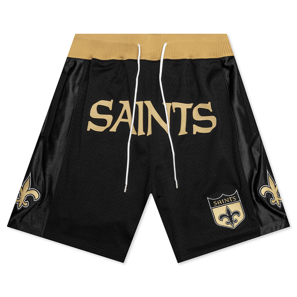 NFL Throwback  Saints Shorts - Black