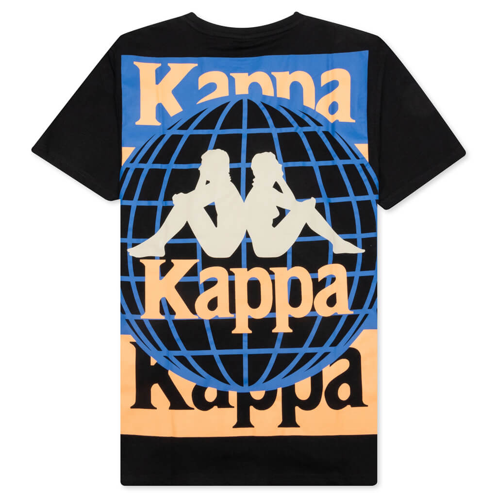 Authentic Ajoban T-Shirt - Black Smoke/Orange Salmon