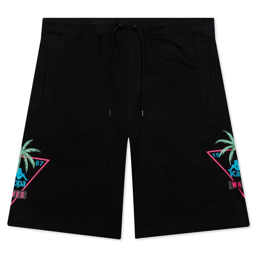 Authentic Falmouth Shorts - Black/Light Green