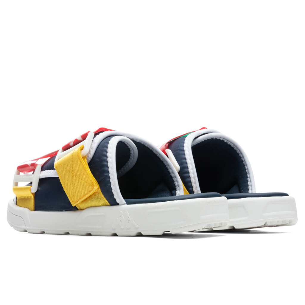Authentic Mitel 1 Sandals - Dark Blue/Red