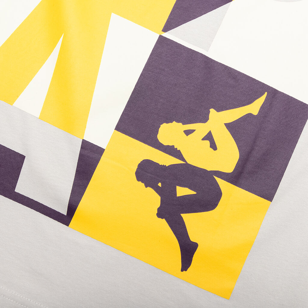 Authentic Molongio T-Shirt - Grey Silver/Violet Bloom/Yellow