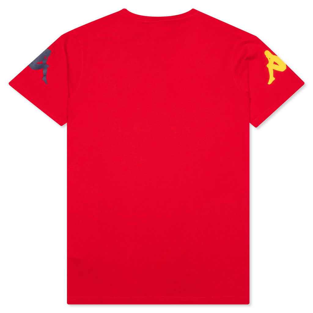 Authentic Paroo T-Shirt - Red/Dark Yellow