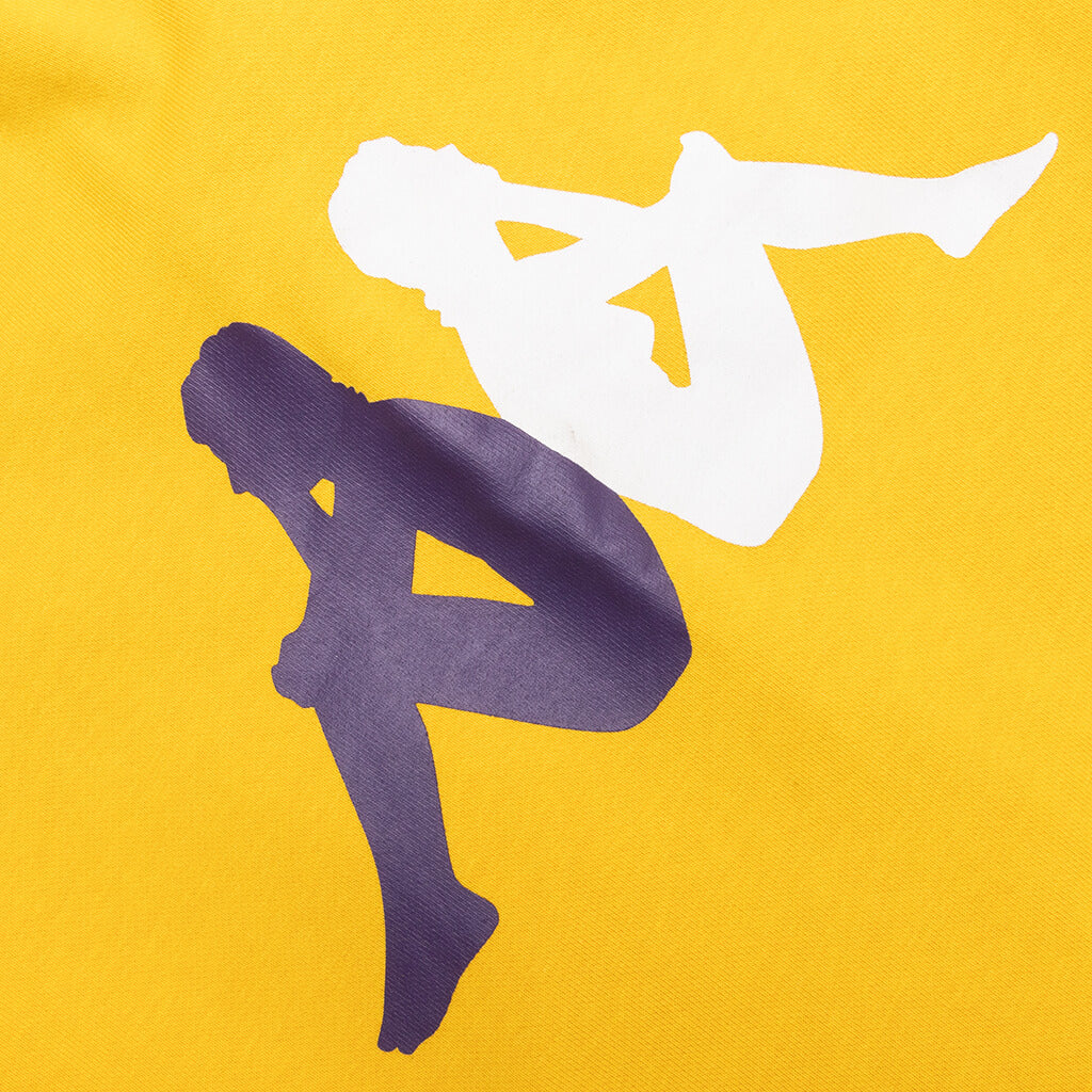 Authentic Sangone Shorts  - Dark Yellow/Violet