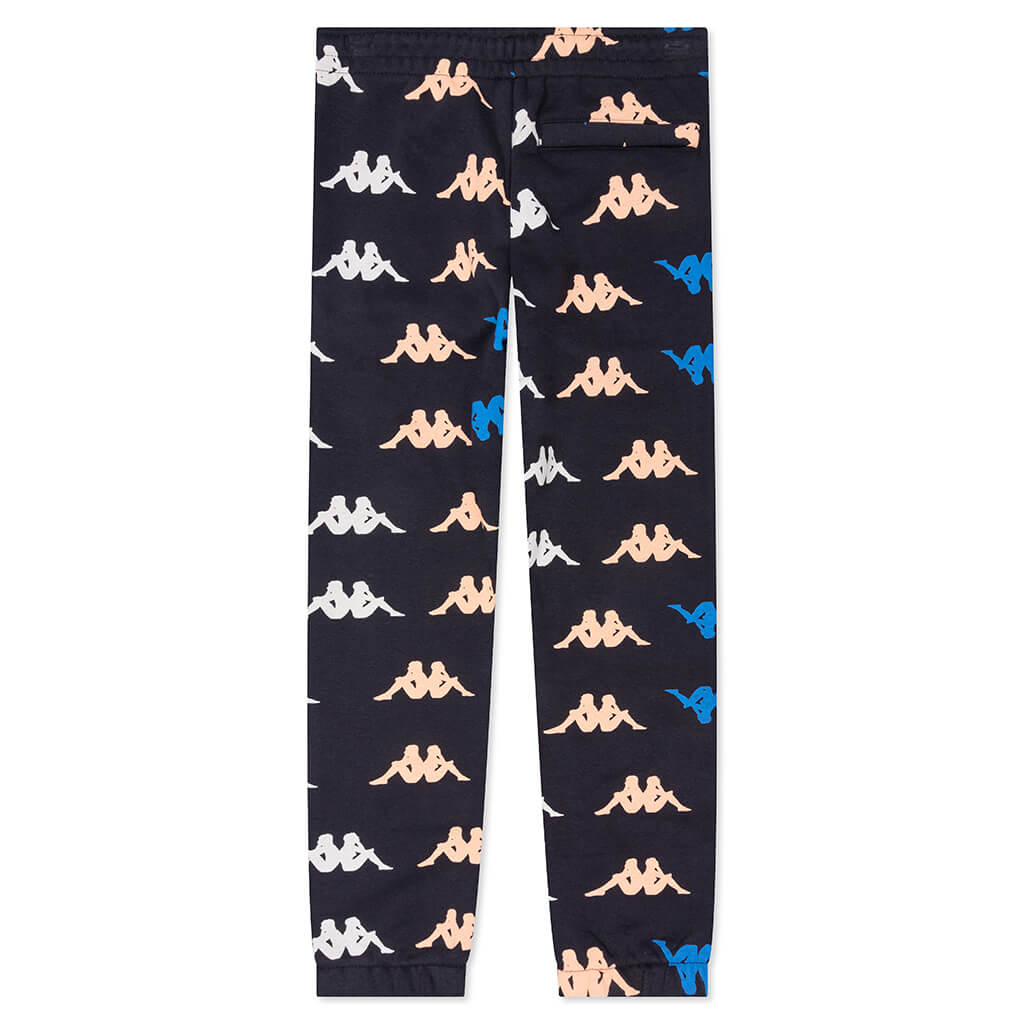 Kid's Authentic Leeuwarden Pants - Black Smoke/Orange Salmon/Blue Princess