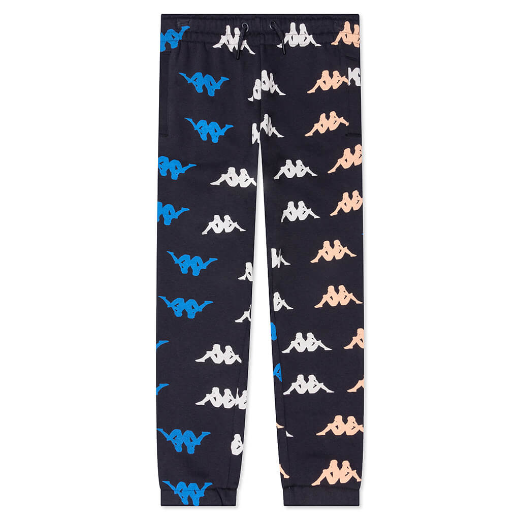 Kid's Authentic Leeuwarden Pants - Black Smoke/Orange Salmon/Blue Princess