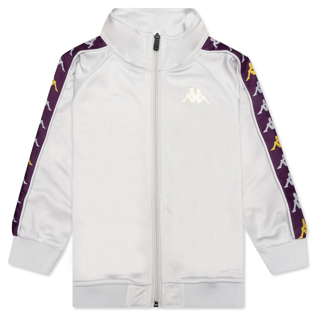 Kid's 222 Banda Dullo Track Jacket - Grey/Violet Bloom/Yellow