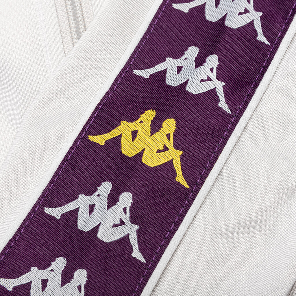 Kid's 222 Banda Dullo Track Jacket - Grey/Violet Bloom/Yellow