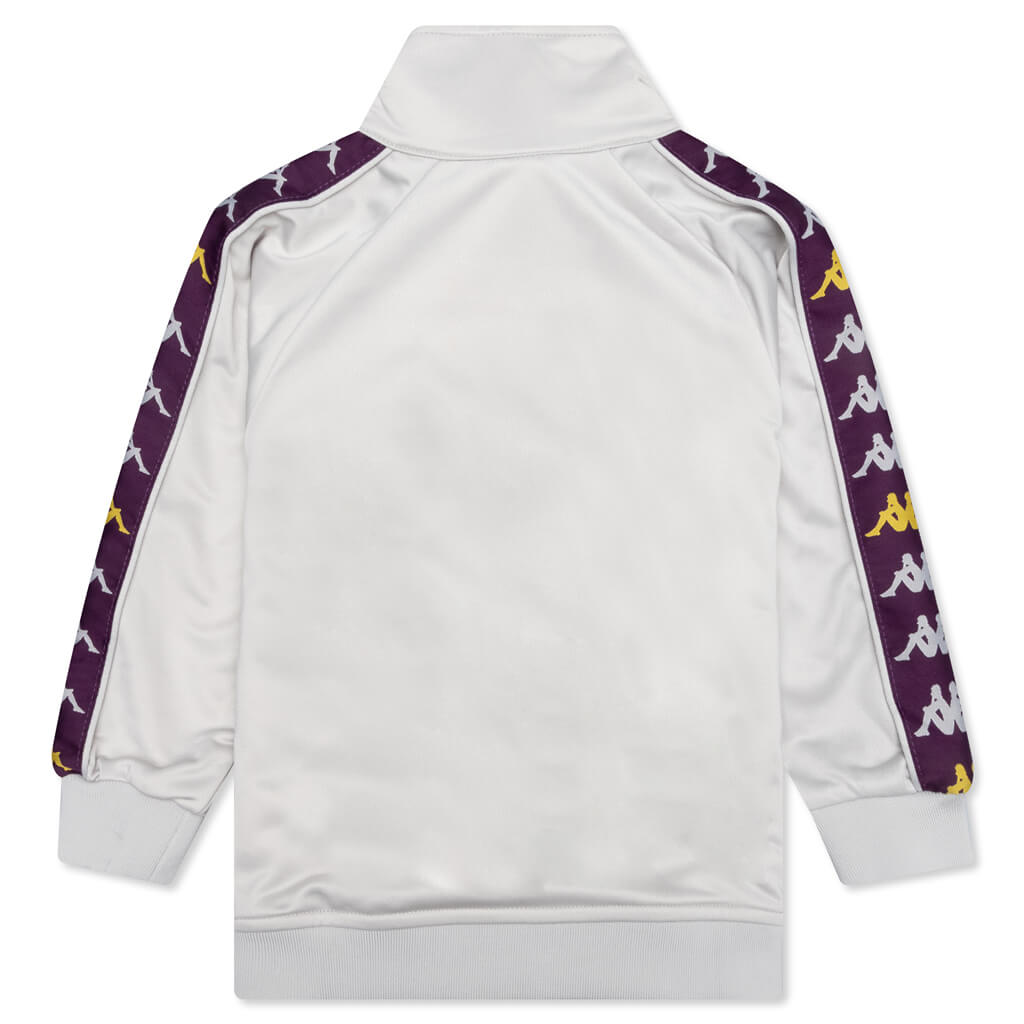 Kid's 222 Banda Dullo Track Jacket - Grey/Violet Bloom/Yellow