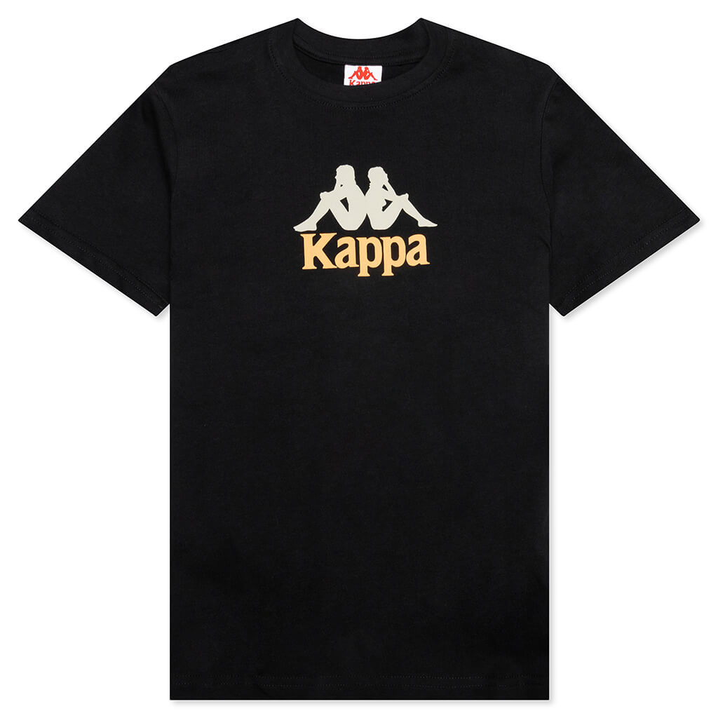 Kid's Authentic Molongio T-Shirt - Black Smoke/Orange Salmon/Blue Princess