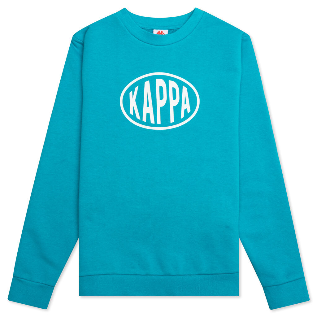 Kids Authentic Pop Epaz L/S T-Shirt - Green Sea/White