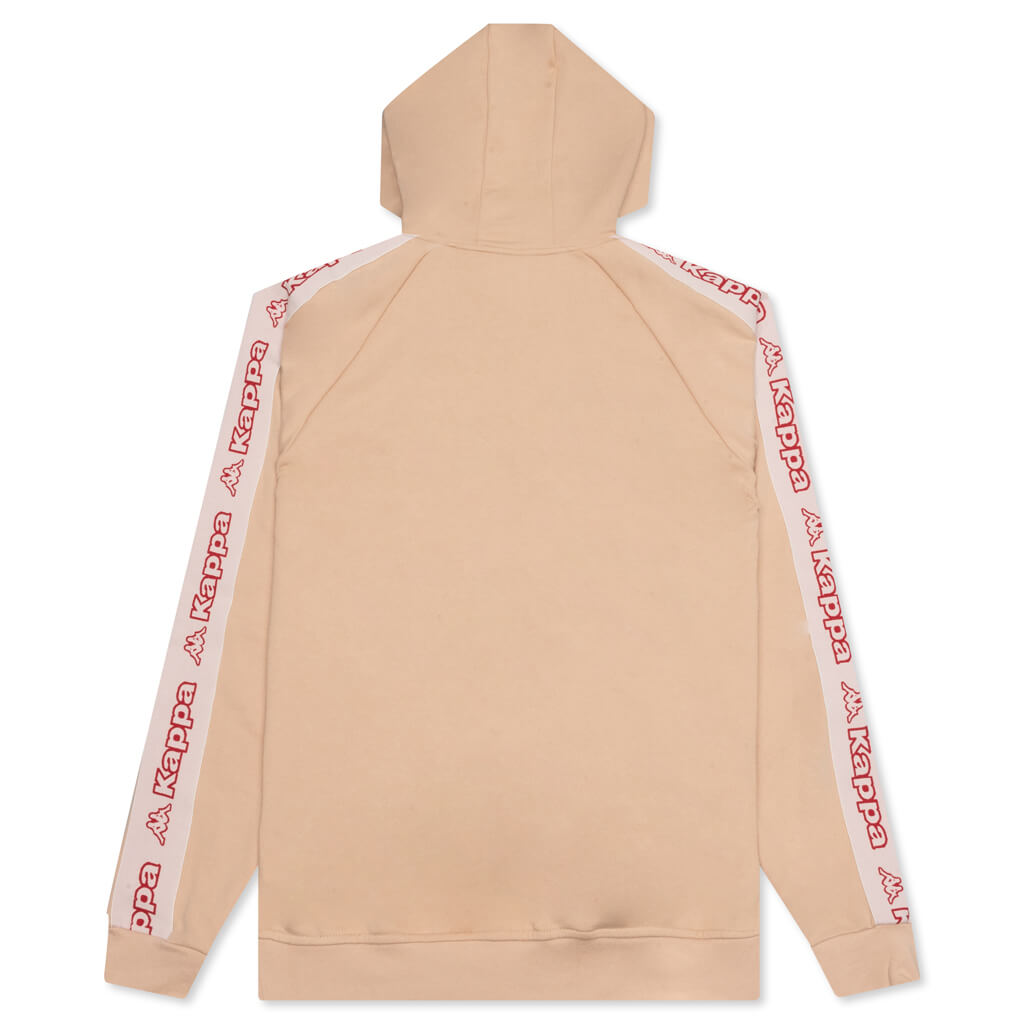 Logo Tape Apet 2 Hoodie - Beige LT/Pink LT/Red Cherry