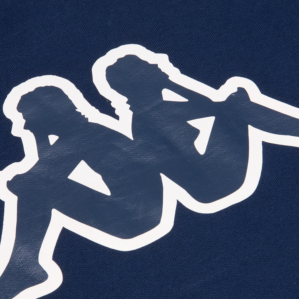 Logo Tape Apet 2 Hoodie - Blue Navy/Light Pink