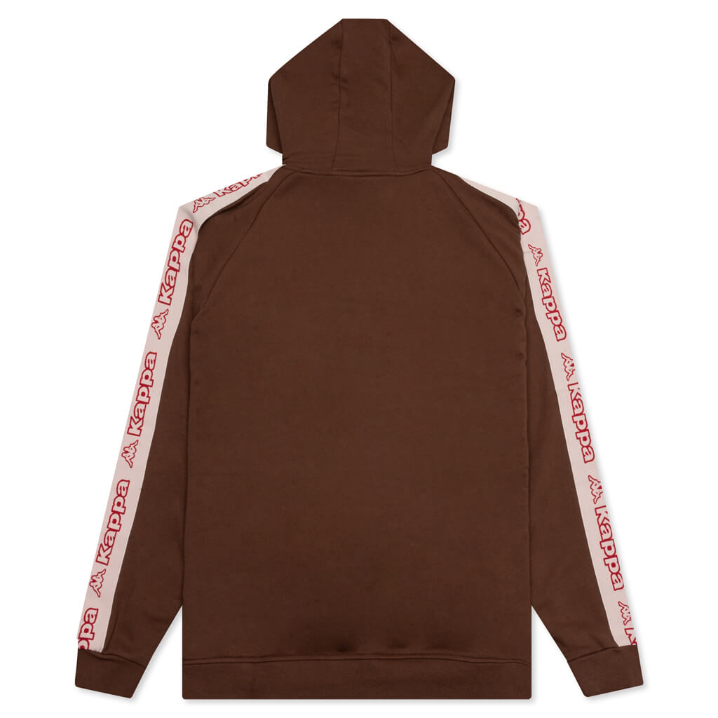 Logo Tape Apet 2 Hoodie - Brown/Pink LT/Red Cherry