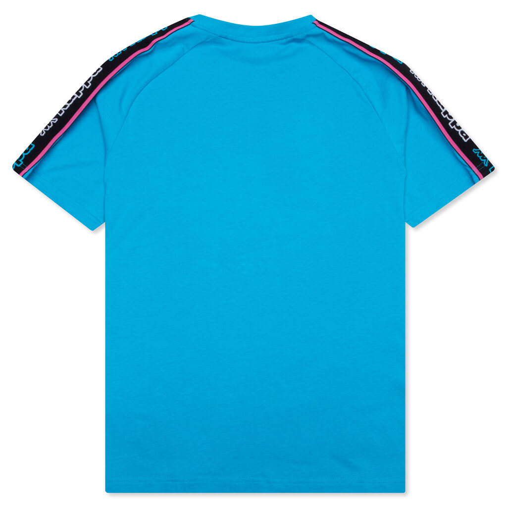 Logo Tape Avirec 2 T-Shirt - Blue Turkis/Black