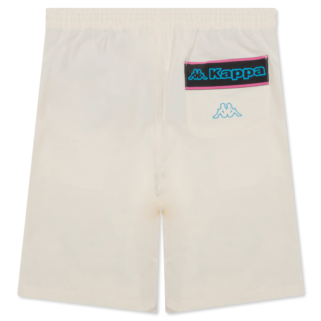 Logo Tape Colm Shorts - White Cream/Black