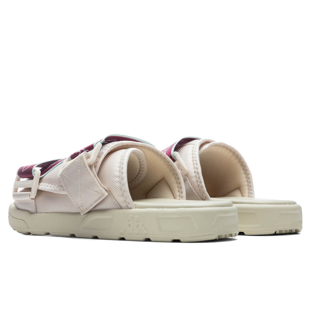 Logo Tape Kalpi Sandals - Beige Light Sand/Light Green