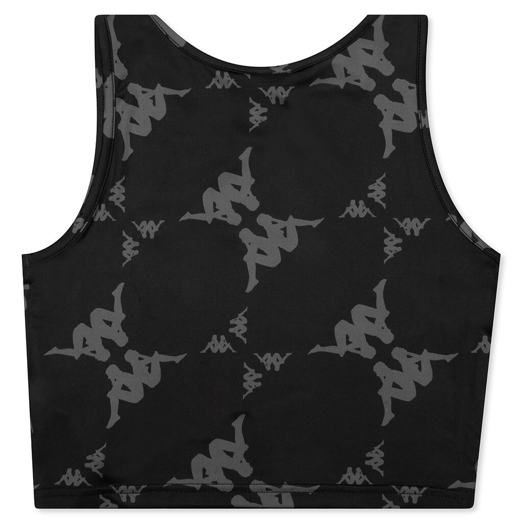Women's Authentic Katvan Crop Tank - Black/Grey