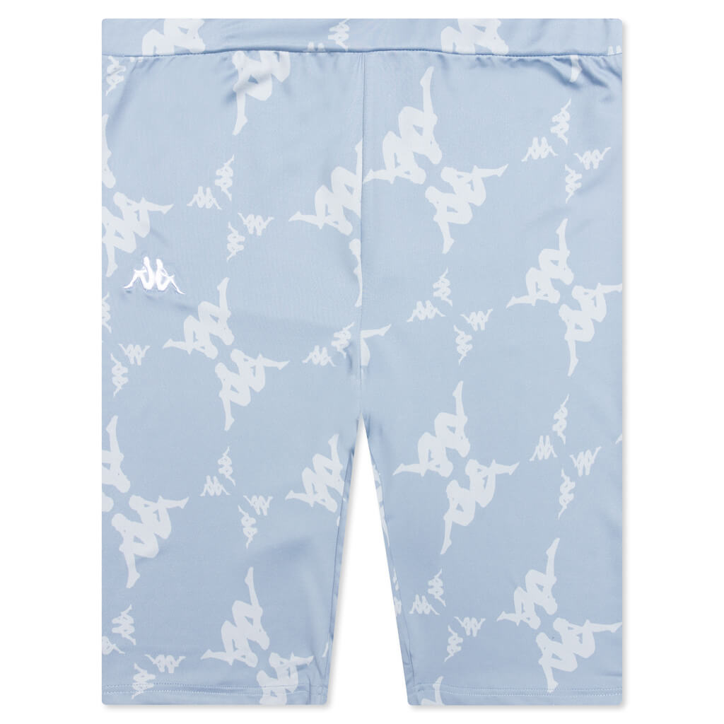 Women's Authentic Malin Bike Shorts - Baby Blue/White