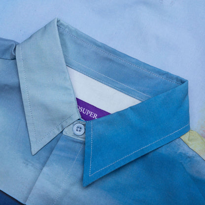 Final Lap Button Up - Blue