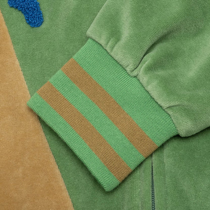 Dancer Velour Track Jacket - Green