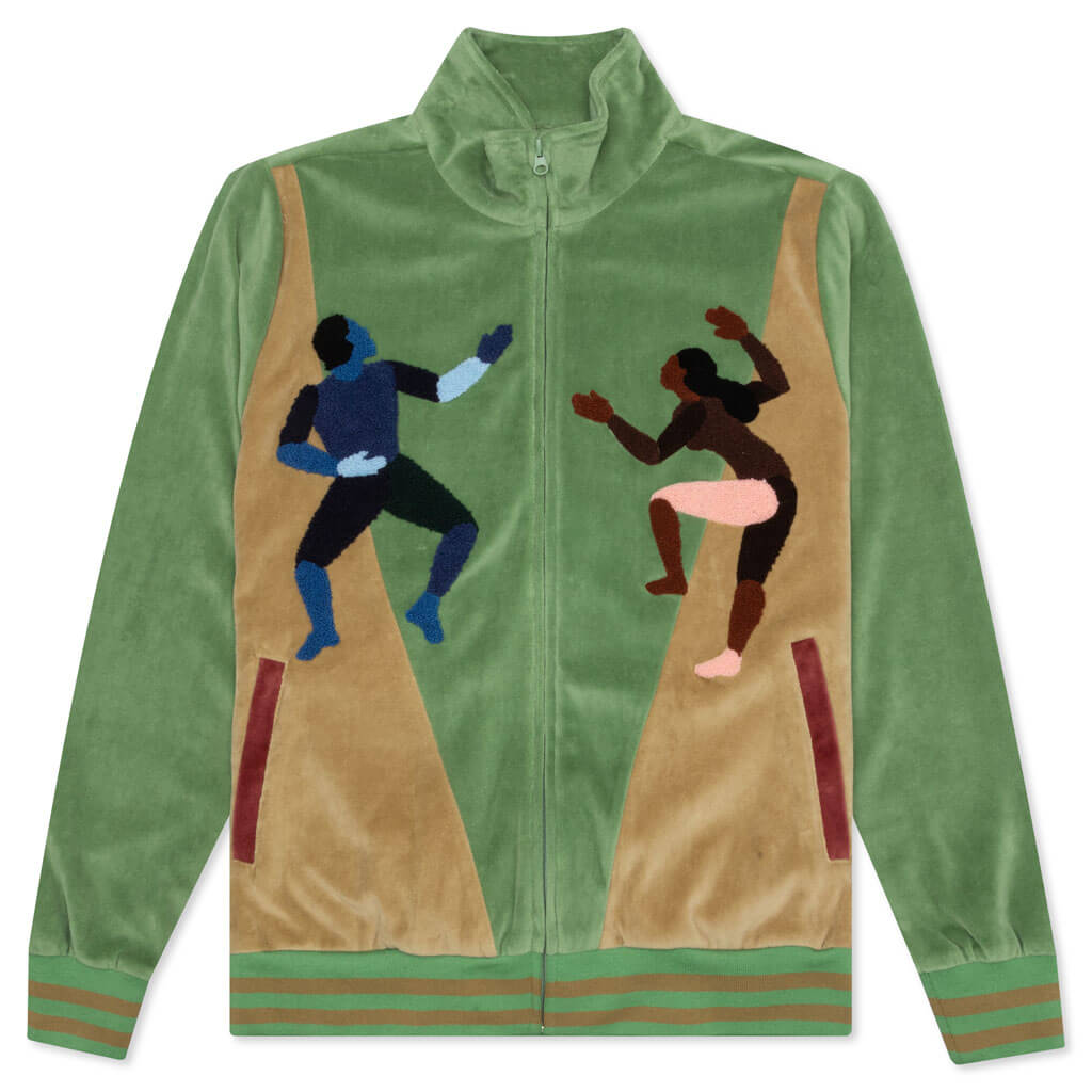 Dancer Velour Track Jacket - Green