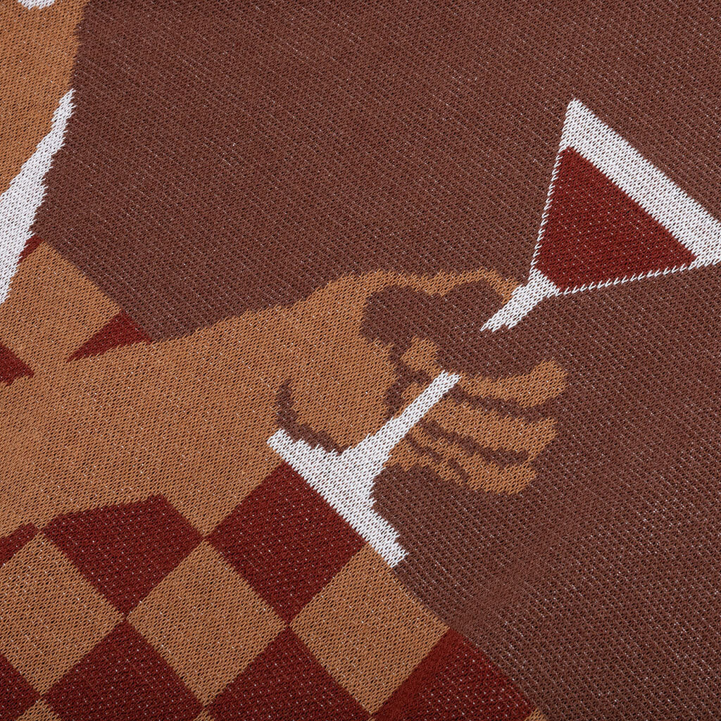 Martini Knit Polo - Brown