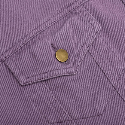 Swingset Denim Top - Purple