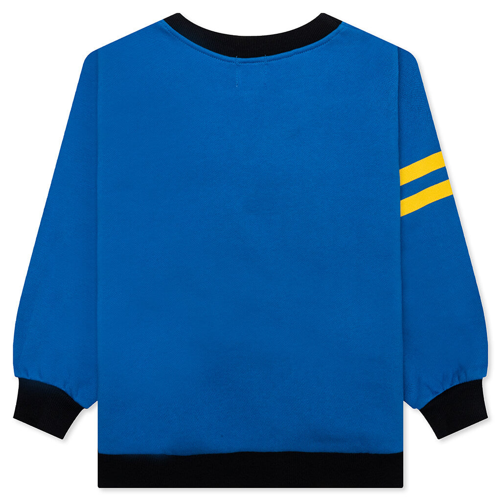 Kid's B Motif Relaxed Fit Sweat Cardigan - Blue