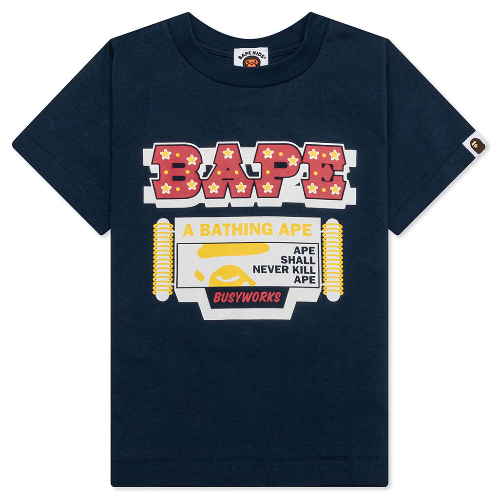 Kid's Busyworks Tee - Navy