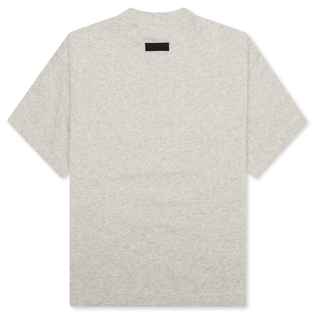 Kid's Heavy Jersey Crewneck T-Shirt - Light Heather Grey