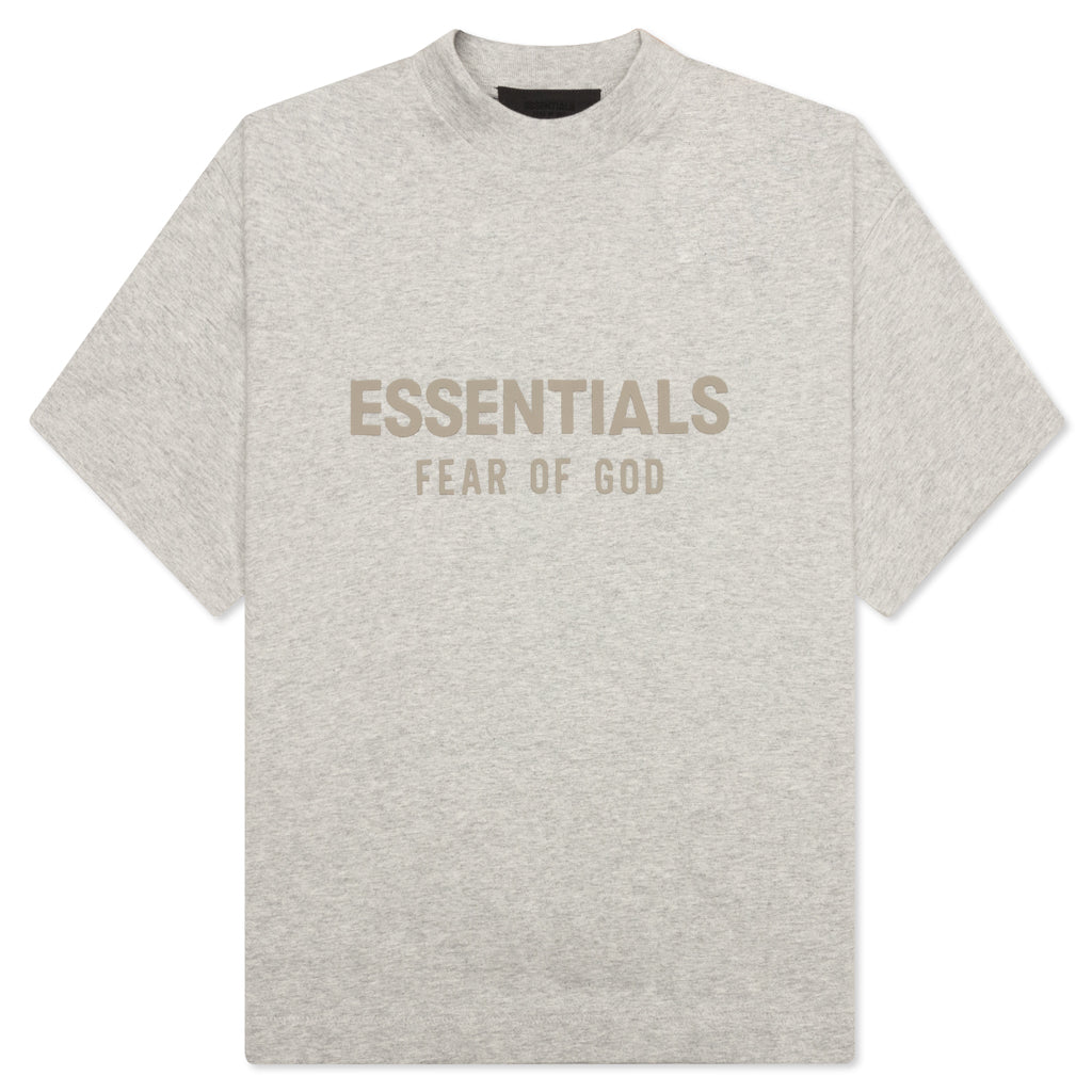 Kid's Crewneck T-Shirt - Light Heather Grey