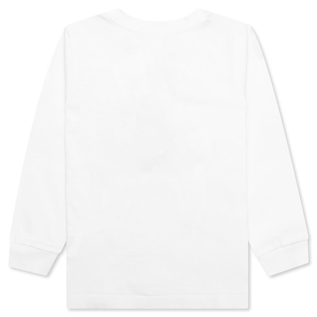 Kid's ABC Camo Shark L/S Tee - White/Green
