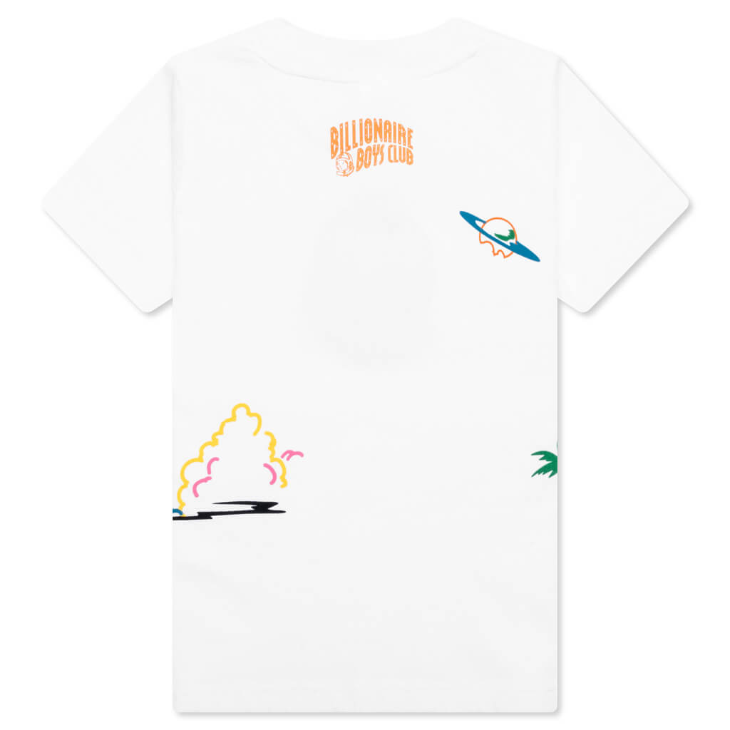 Kids BB Clouds S/S Knit - White