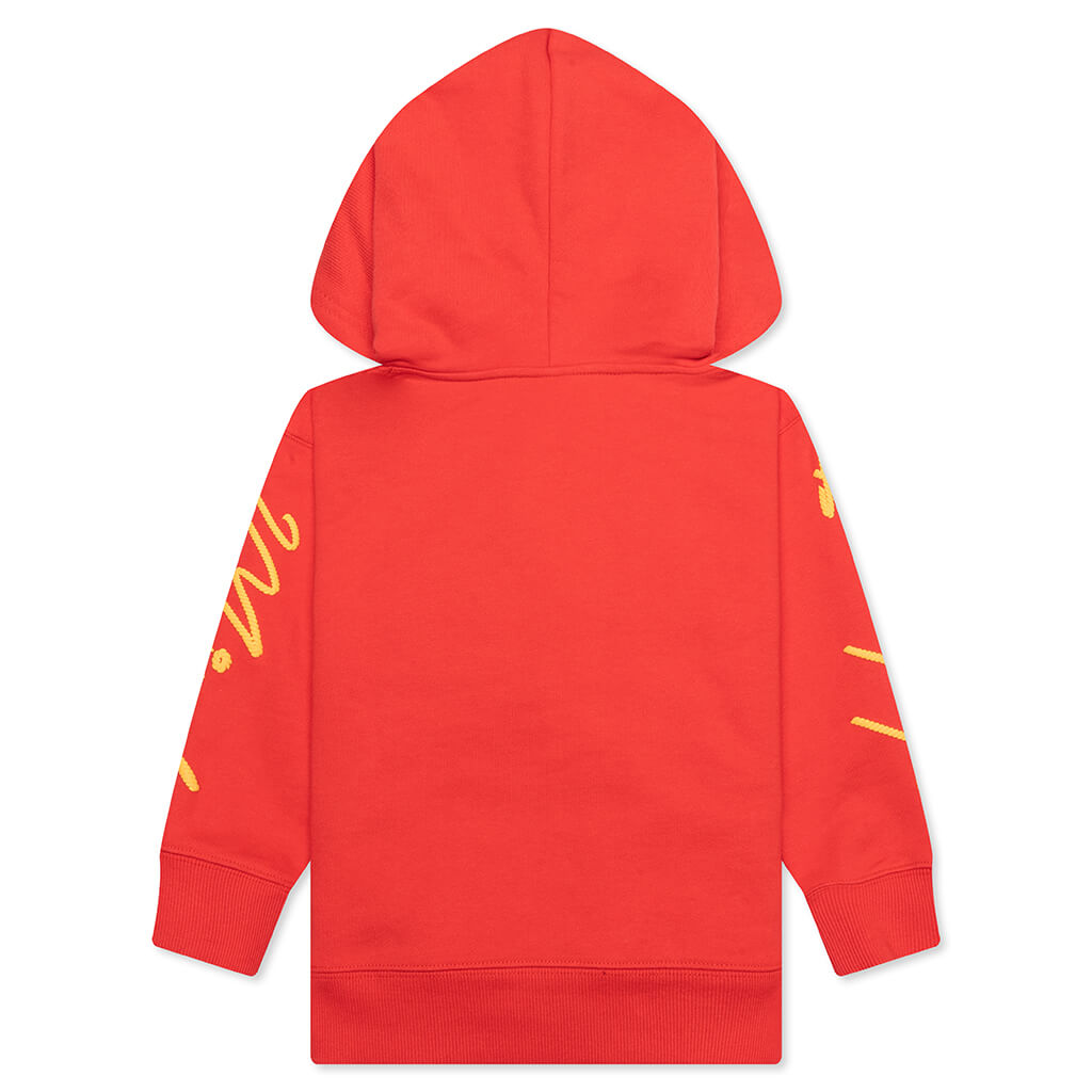 Kids BB Space Rodeo Hoodie - Poppy Red