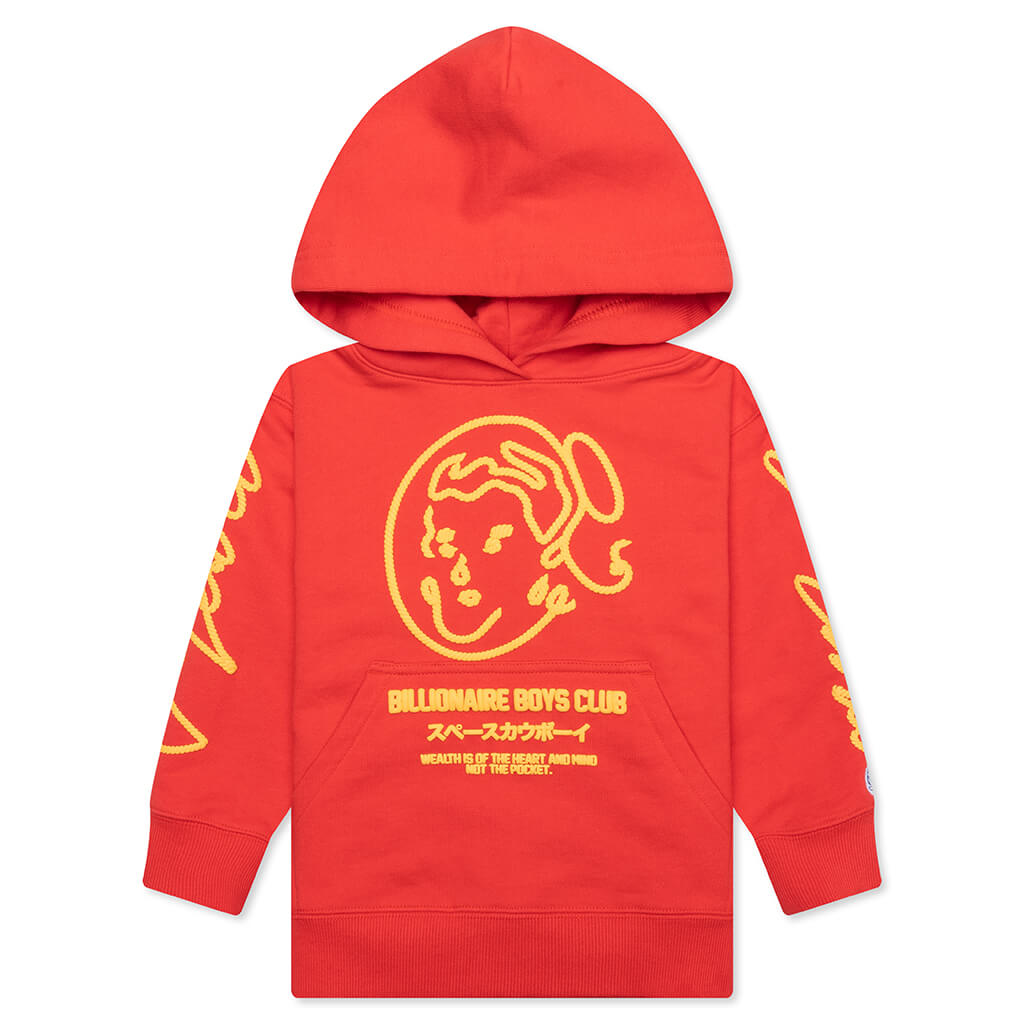 Kids BB Space Rodeo Hoodie - Poppy Red