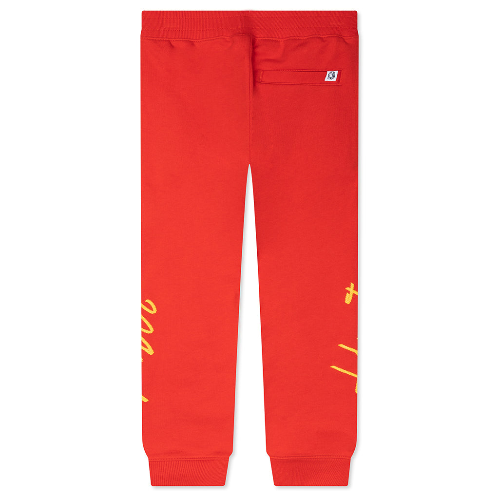 Kids BB Space Rodeo Sweatpants - Poppy Red