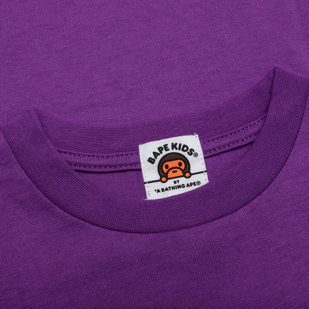Kid's Colors Side Shark Tee - Purple