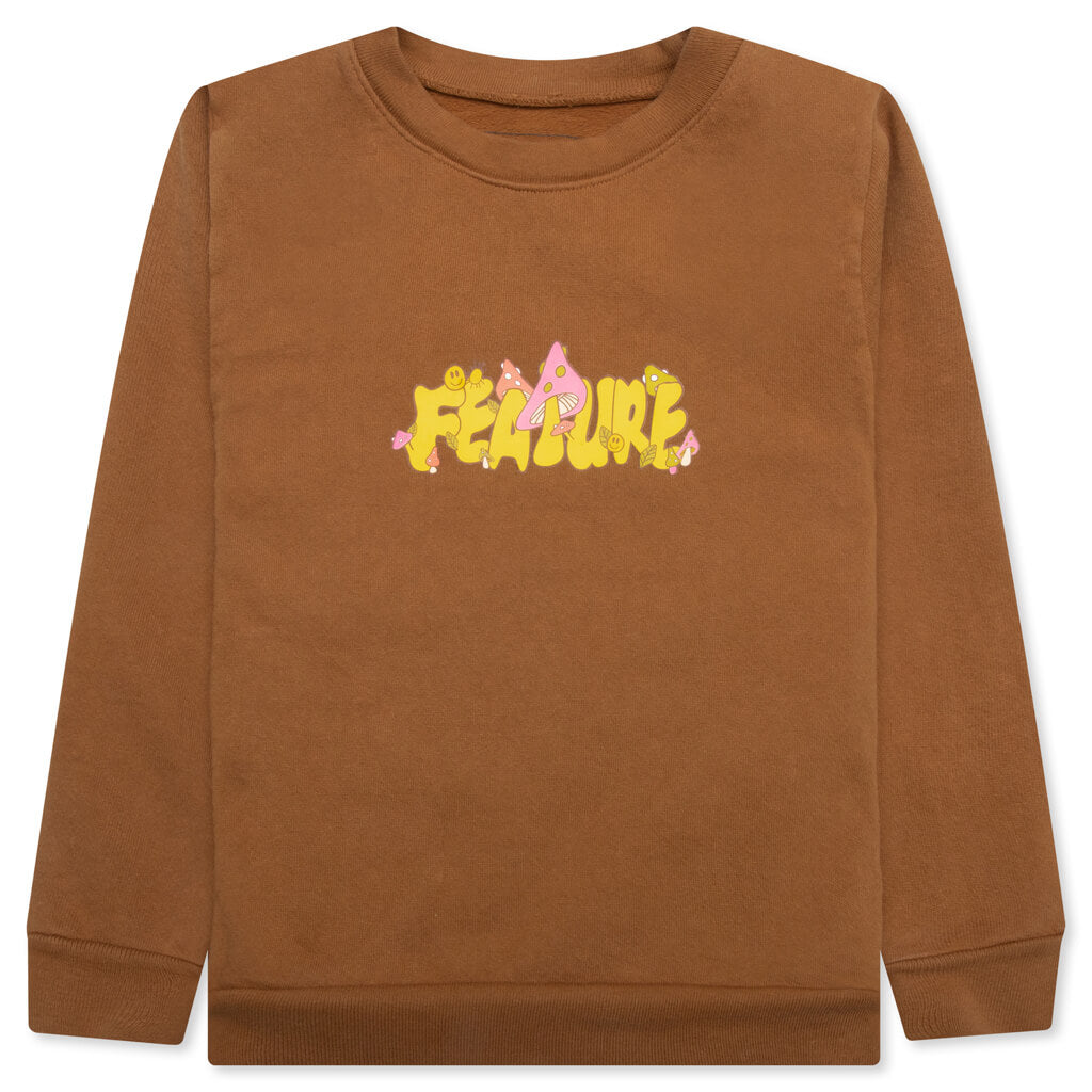 Kids Mushroom Crewneck - Ginger