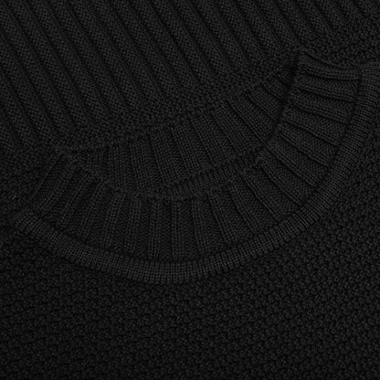 Rustic Knit T-Shirt - Black